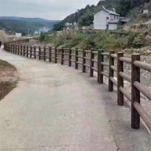 人居環(huán)境改造水泥仿木護(hù)欄 河堤防護(hù)圍欄 景觀混凝土欄桿 耐腐蝕