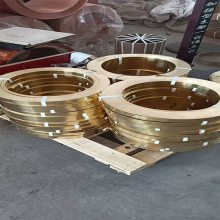 H65软态黄铜卷 H68光亮黄铜棒 黄铜薄板5mm超窄切割