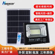 鑫诺澳 太阳能户外led灯具庭院灯家用防水室内照明人体感应投光灯路灯100w工程专用品质