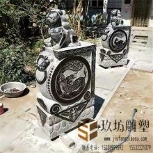 家用***摆件 石头门墩 石墩子装饰摆件