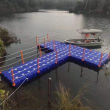 水上钓台塑料浮筒大浮力钓鱼平台加厚拼装游艇泊位码头景观浮桥