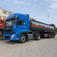 【钢衬塑罐车】 9类危废钢衬塑罐式运输半挂车　8类腐蚀品钢衬塑罐车　全国三包售后无忧