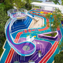 小區(qū)廊架秋千 兒童公園鉆洞滑梯 戶外游樂(lè)園滑梯 幼兒園爬網(wǎng) 地面蹦床