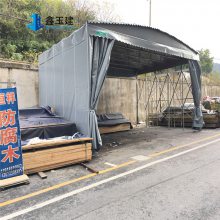 工业仓储篷店门口推拉雨篷-辽宁葫芦岛防水设计