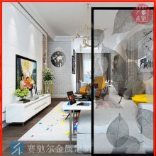 赛驰尔金属定做 临江市小户型长虹玻璃隔断烤漆瓷白壁挂架设计安装