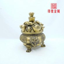 印象金属供应不锈钢金属小摆件 不锈钢八方来财金属办公室室内装饰摆件定制