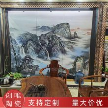 装饰画陶瓷材质 室内沙发背景墙电视背景手绘陶瓷板画装饰画定制