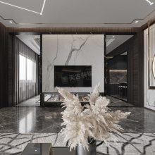 保利平湖溪院装修设计,新中式别墅设计案例赏析,重庆北碚天古装饰