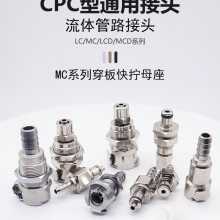 高耐磨公母金属流体管路连接CPC型穿板快拧LCD16004 MCD1602 可定制