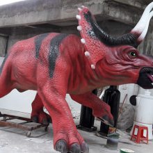 深圳动物园大型玻璃钢仿真恐龙雕塑模型道具摆件