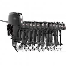 防汛铝合金冲锋舟 机船外机推进器马达2冲程40马力