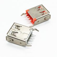 USB2.0ֱĸ 4P 13.7H Aĸ180DIP ֱ/ ֱ/ ɫо