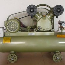龙煤 空压机7.5KW 380V小型打气泵10HP移动活塞式无油空压机