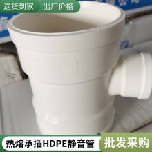 110热熔承插式立体四通排水管件等径三通 HDPE静音排水管新逸