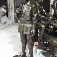 汕尾玻璃钢红军人物雕塑 港城定制革命英雄人像道具雕塑造型