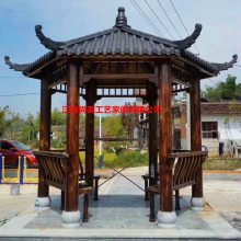 树脂瓦六角凉亭古建六角凉亭农庄农家乐乘凉凉亭
