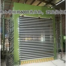 华顺鹏供应HSP-H800T吨30层50层热压机胶合板材生产设备大型多层热压机整厂规划自动进出料