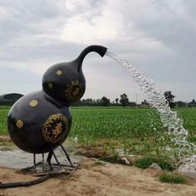 葫芦天壶雕塑厂家 悬空倒挂 玻璃钢葫芦天壶雕塑厂家