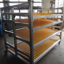 工业欧标4040铝型材 可移动三层多功能物料架 展示货架