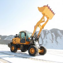 装载机铲车四驱小型多功能建筑工程20型柴油抓木机矮脚虎装卸机