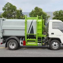 4.5方福田小卡压缩式垃圾车 小型蓝牌垃圾清运车