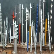 辰安环保厂家批发 太阳能光伏地桩 法兰盘大叶片螺旋桩 水泥灌注桩