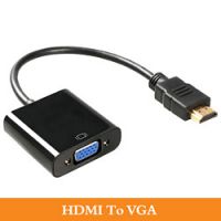 廠家直銷 批發(fā) hdmi轉(zhuǎn)vga 高清轉(zhuǎn)接線 hdmi to vga線 支持1080P
