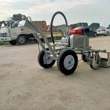 学校操场划线机厂家 济宁沥青路面标线机 手扶式跑道划线车