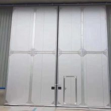 防火阻燃镀锌钢小区办公楼厂房仓库车间手动电动工业推拉门可定制