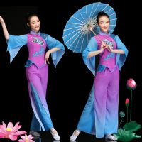 古典舞演出服女飘逸2018新款中国风广场舞秧歌服舞蹈服装成人套装