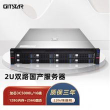 GITSTAR集特 国产龙芯3C5000L双路2U机架式服务器GDC-2000