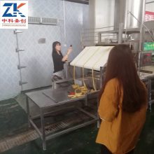 日加工1000斤黄豆的腐竹机 10m自动腐竹机生产线 自带烘干设备