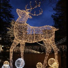 圣誕燈飾定制工廠華亦彩制作2022圣誕節(jié)戶外裝飾擺件彩燈