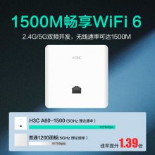 H3C A60-1500 WiFi6AP 1500M˫ƵǧױƵ·