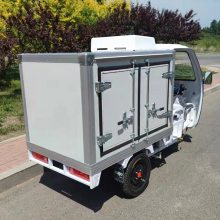 聚仁 封闭式车厢电动快递车 重爬坡三轮车 快递派件车