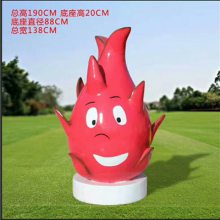 大型紫色葡萄串雕塑/玻璃钢仿真模型巨型提子树脂彩绘菠萝/火龙果凤梨不锈钢摆件