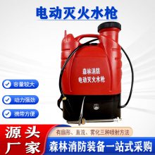 背桶式森林扑火喷雾枪高压细水雾充电式喷水机背负式电动灭火水枪