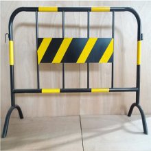 黄黑铁马护栏可移动道路封闭施工围挡安全防护围栏临时活动隔离栏
