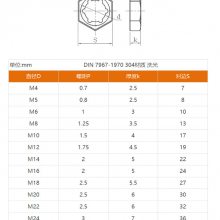 304ֿ۽ĸ۽ñ M6M8M10M12-M30 DIN7697GB805