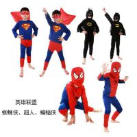 2015儿童表演服装服饰蜘蛛侠紧身衣 男童蝙蝠侠 超人蜘蛛侠 衣服
