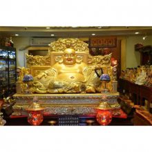 铸铜弥勒佛定做 贴金彩绘铸铜弥勒佛铸造厂