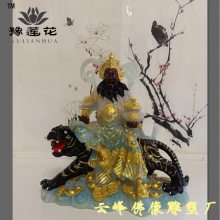 赵公明神像 正财神佛像图片 玄坛元帅 武财神 树脂雕塑摆件