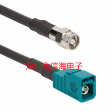 Amphenol RF 095-820-197M100射频电缆组件 FAKRA Straight Jack to RP-TNC Straight Plug LMR-195 50 Ohm 1 Meter Z