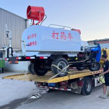 道路绿化三轮洒水车 小型工地抑尘柴油喷洒车 带雾炮