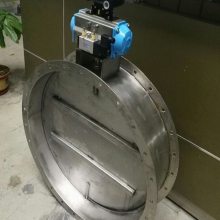 气动通风蝶阀 D641W-1C DN200 鹤岗市 烟道粉尘耐磨蝶阀 环保 气动风阀