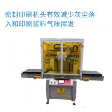 亿宝莱5060无痕内衣内裤丝印机双跑台带吸气果冻胶水印刷机