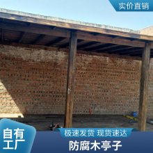 防腐木古建凉亭 双层亭子设计安装 园林景观六角亭 可定制