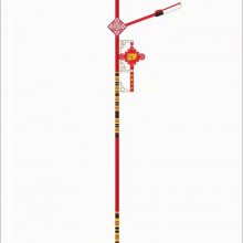 博尔勃特 市政学校园区4米5米6米太阳能路灯照明30W50W80W带中国结灯笼