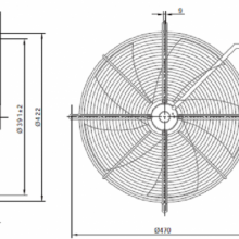 YWFK4E400-Z-B 220V 50Hz ƽ  240W 1400RPM EC