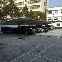 膜结构停车棚 施工方案 江陵县张拉膜结构电动车停车棚公司
